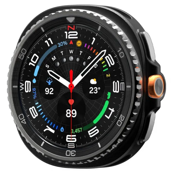 SPIGEN RUGGED ARMOR Ochranný kryt Samsung Galaxy Watch8 Classic 46mm MATTE BLACK