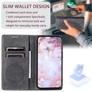 ART MANDALA Peňaženkový obal pre Xiaomi Redmi Note 13 šedý