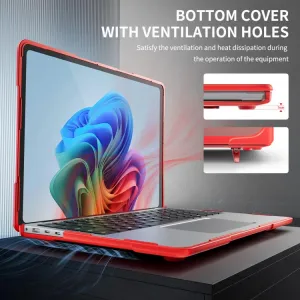 PROTEMIO RUGGED Ochranný kryt pre Microsoft Surface Laptop 7 červený