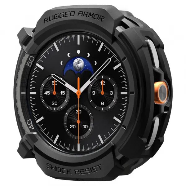 SPIGEN RUGGED ARMOR Ochranný kryt Samsung Galaxy Watch8 Classic 46mm MATTE BLACK