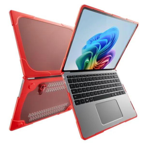 PROTEMIO RUGGED Ochranný kryt pre Microsoft Surface Laptop 7 červený