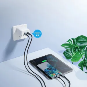 CHOETECH XCC-1014 Kábel 60W USB-C šedý