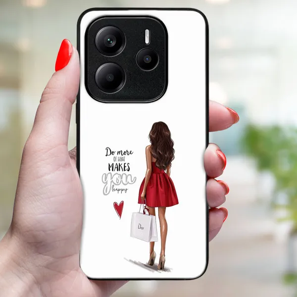 MY ART Ochranný kryt pre Xiaomi Redmi Note 14S RED DRESS (137)