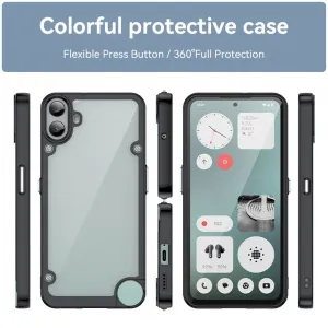 CRYSTAL Ochranný kryt pre CMF Phone 1 čierny