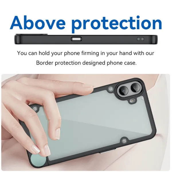 CRYSTAL Ochranný kryt pre CMF Phone 1 čierny