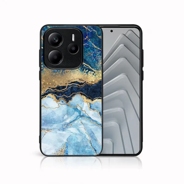 MY ART Ochranný kryt pre Xiaomi Redmi Note 14S BLUE MARBLE (141)