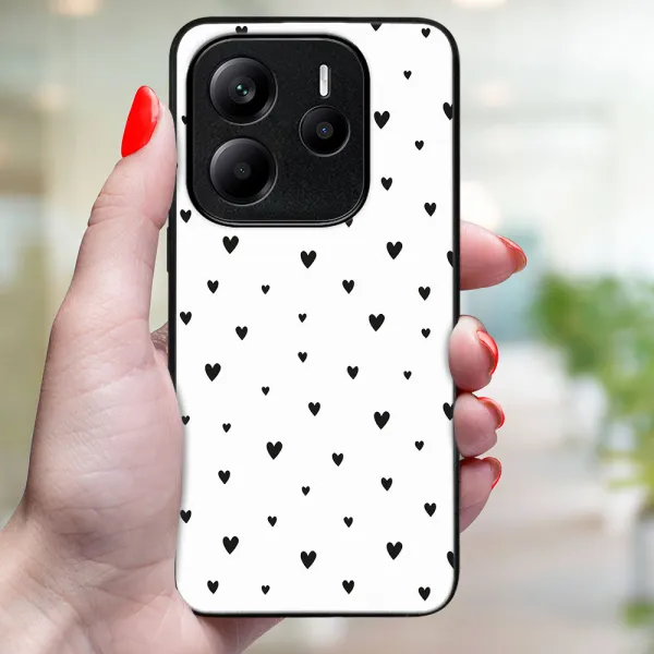 MY ART Ochranný kryt pre Xiaomi Redmi Note 14S BLACK HEARTS (167)
