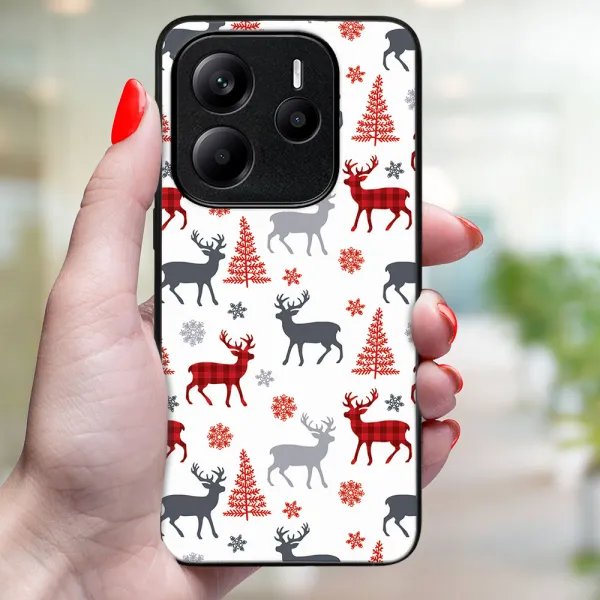 MY ART Kryt s vianočným dizajnom Xiaomi Redmi Note 14S DEER (068)