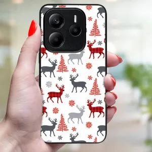 MY ART Kryt s vianočným dizajnom Xiaomi Redmi Note 14S DEER (068)