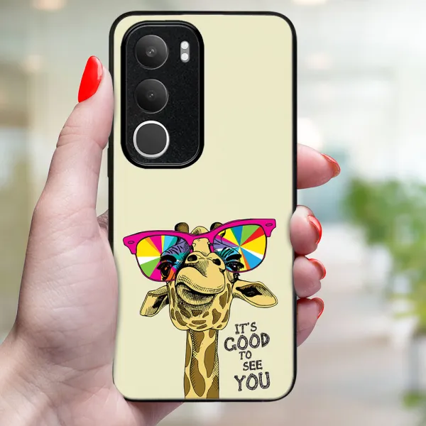 MY ART Ochranný kryt pre Vivo Y19s GIRAFFE (180)