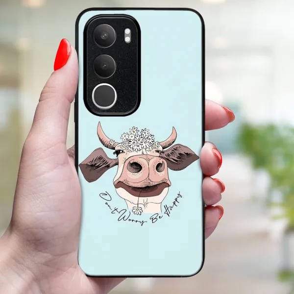 MY ART Ochranný kryt pre Vivo Y19s HAPPY COW (181)