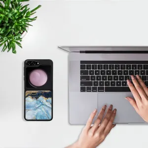 MY ART Ochranný kryt pre Samsung Galaxy Z Flip7 FE 5G / Flip6 5G BLUE MARBLE (141)