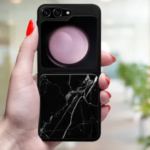 MY ART Ochranný kryt pre Samsung Galaxy Z Flip7 FE 5G / Flip6 5G BLACK MARBLE (142)