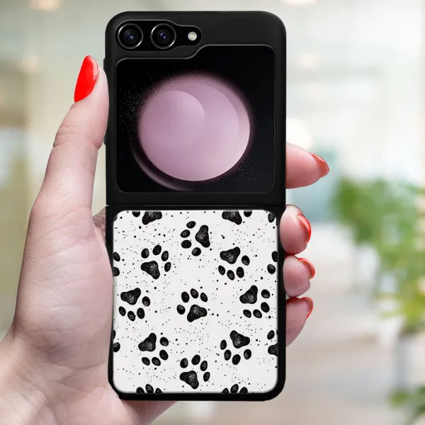 MY ART Ochranný kryt pre Samsung Galaxy Z Flip7 FE 5G / Flip6 5G PAWS (185)