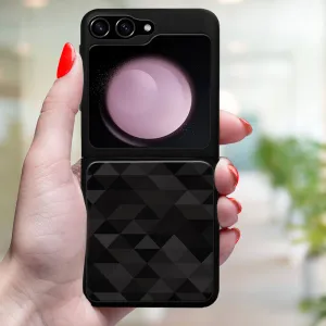 MY ART Ochranný kryt pre Samsung Galaxy Z Flip7 FE 5G / Flip6 5G BLACK TRIANGLES (232)
