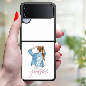 MY ART Ochranný kryt pre Samsung Galaxy Z Flip4 5G GOOD GIRL (130)