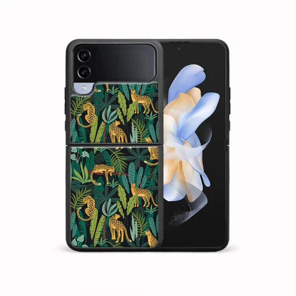 MY ART Ochranný kryt pre Samsung Galaxy Z Flip4 5G LEOPARD (239)