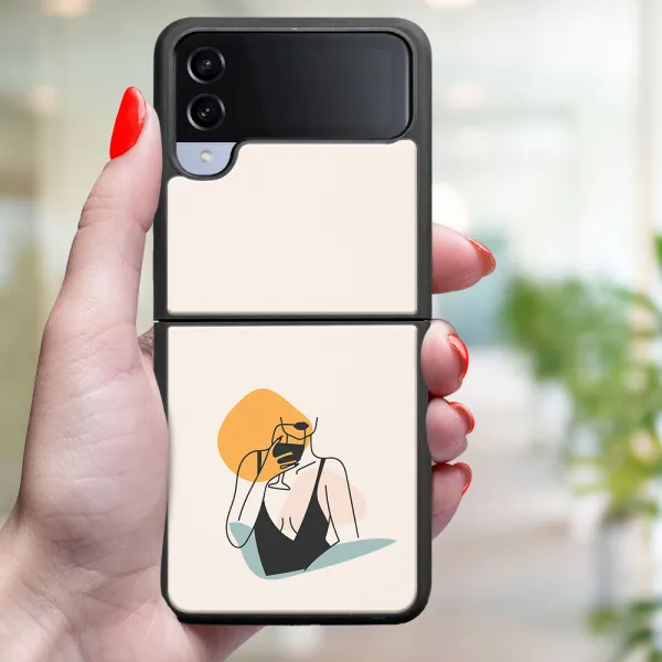 MY ART Ochranný kryt pre Samsung Galaxy Z Flip4 5G WOMAN (197)