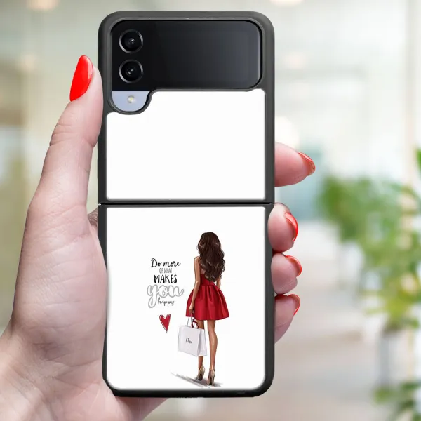 MY ART Ochranný kryt pre Samsung Galaxy Z Flip4 5G RED DRESS (137)