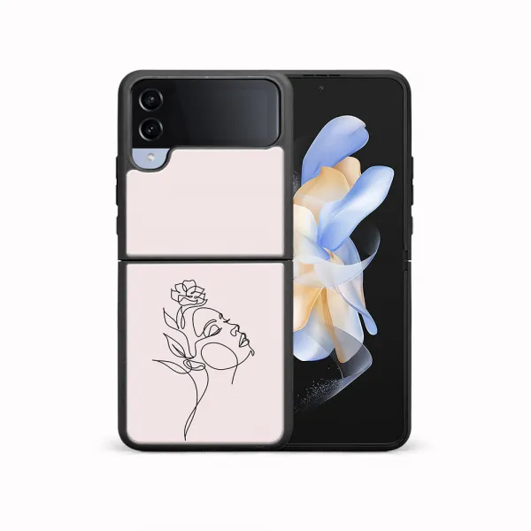 MY ART Ochranný kryt pre Samsung Galaxy Z Flip4 5G ROSE GIRL (198)