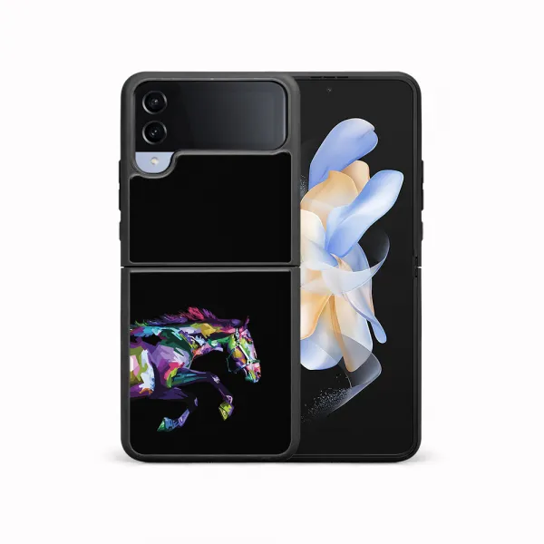 MY ART Ochranný kryt pre Samsung Galaxy Z Flip4 5G HORSE (249)
