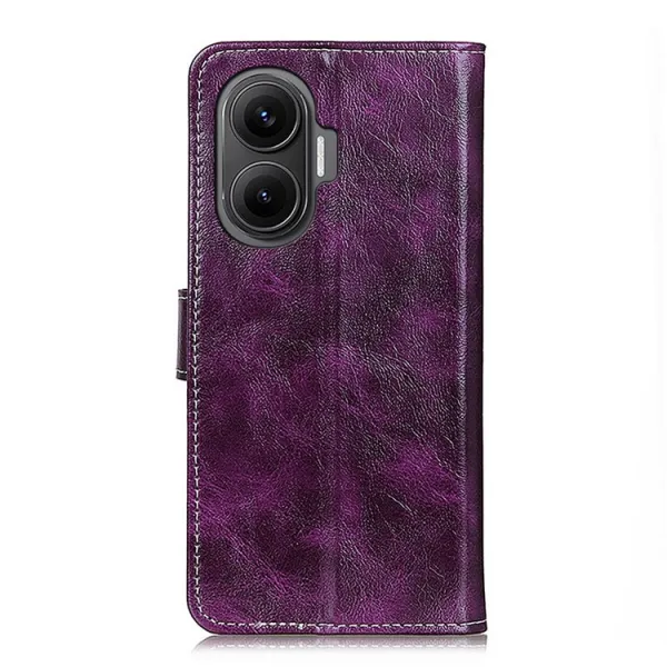 RETRO Peňaženkový obal Xiaomi Poco F7 fialový