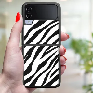 MY ART Ochranný kryt pre Samsung Galaxy Z Flip4 5G ZEBRA (237)