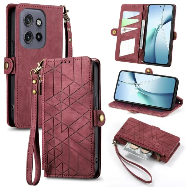 GEOM Peňaženkové puzdro pre Motorola Edge 60 Neo / 50 Neo / ThinkPhone 25 červené