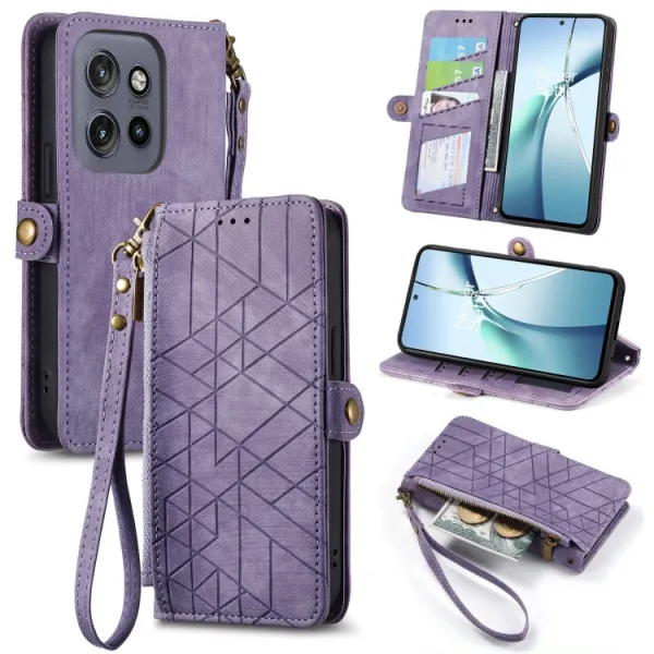 GEOM Peňaženkové puzdro pre Motorola Edge 60 Neo / 50 Neo / ThinkPhone 25 fialové