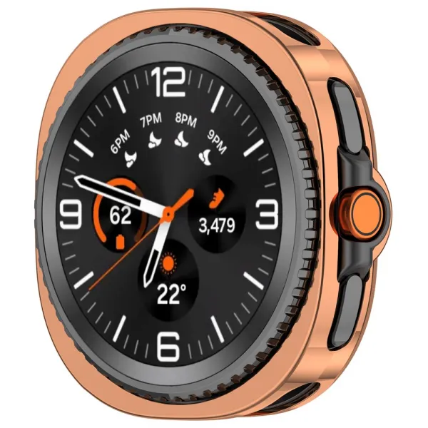 TPU HALF COVER Kryt pre Samsung Galaxy Watch8 Classic 46mm ružovozlatý