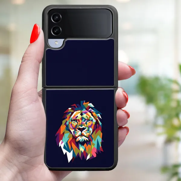 MY ART Ochranný kryt pre Samsung Galaxy Z Flip4 5G LION (246)