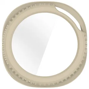 PC FULL COVER Plastový kryt so sklom pre Samsung Galaxy Watch8 Classic 46mm IVORY