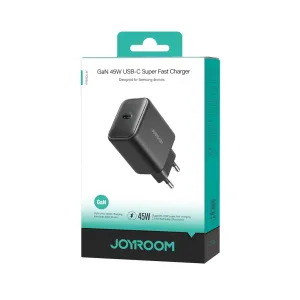 JOYROOM JR-TCG13 45W GaN Rýchla nabíjačka čierna
