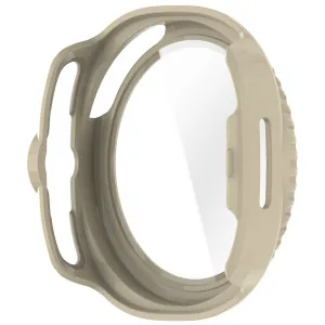 PC FULL COVER Plastový kryt so sklom pre Samsung Galaxy Watch8 Classic 46mm IVORY
