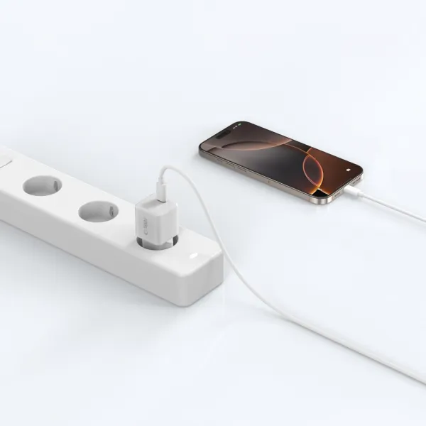 Tech-Protect NCM25 1-portová sieťová nabíjačka PD 25W, biela