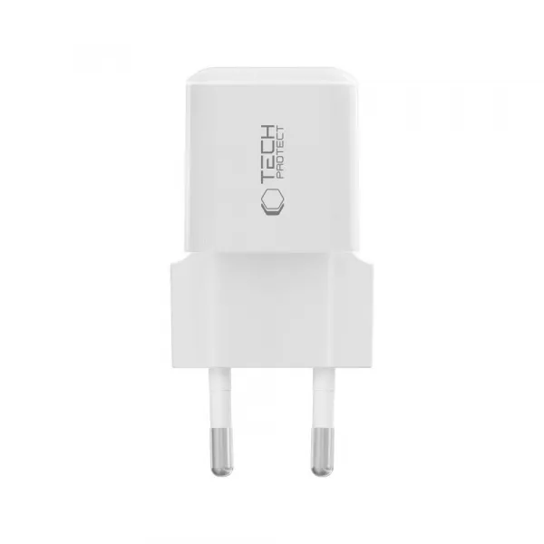 Tech-Protect NCM25 1-portová sieťová nabíjačka PD 25W, biela