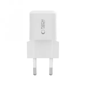Tech-Protect NCM25 1-portová sieťová nabíjačka PD 25W, biela