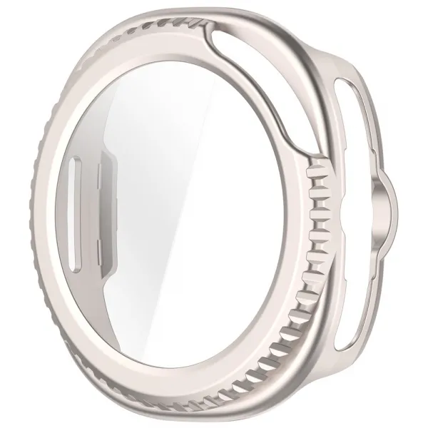PC FULL COVER Plastový kryt so sklom pre Samsung Galaxy Watch8 Classic 46mm STARLIGHT