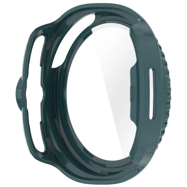 PC FULL COVER Plastový kryt so sklom pre Samsung Galaxy Watch8 Classic 46mm zelený