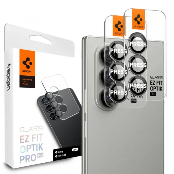 SPIGEN OPTIK PRO HD Glas.TR EZ Fit 2-PACK Samsung Galaxy Z Fold7 5G BLACK