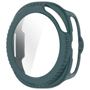 PC FULL COVER Plastový kryt so sklom pre Samsung Galaxy Watch8 Classic 46mm zelený