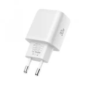 Tech-Protect NCA30 sieťová nabíjačka 30W PD QC + kábel Lightning, biela