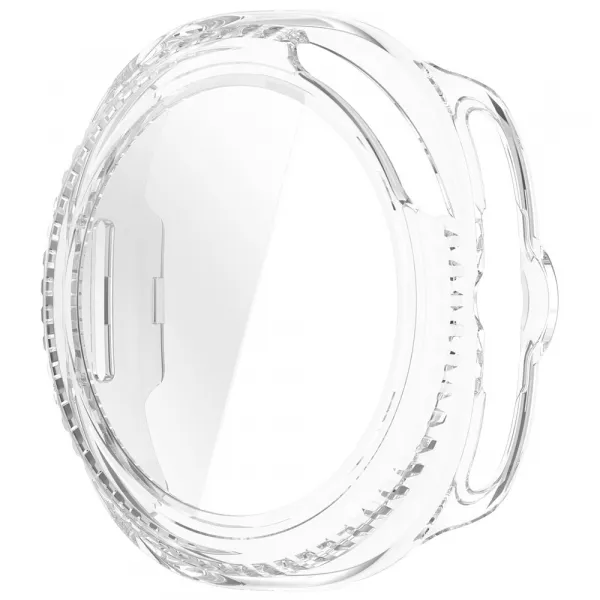 PC FULL COVER Plastový kryt so sklom pre Samsung Galaxy Watch8 Classic 46mm priehľadný