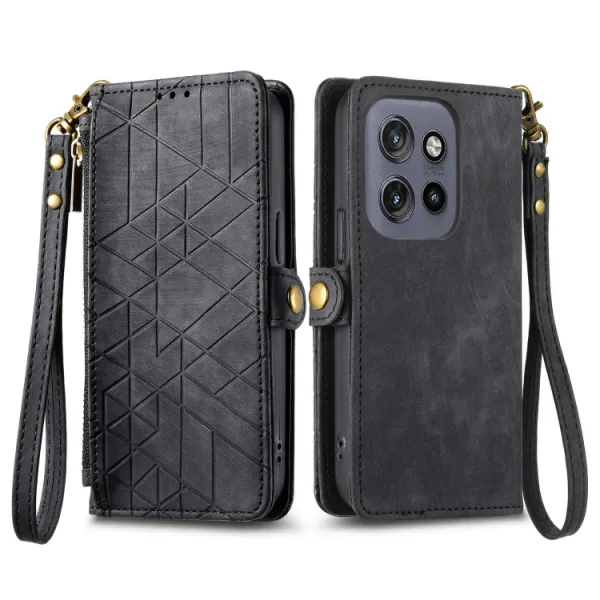 GEOM Peňaženkové puzdro pre Motorola Edge 60 Neo / 50 Neo / ThinkPhone 25 čierne