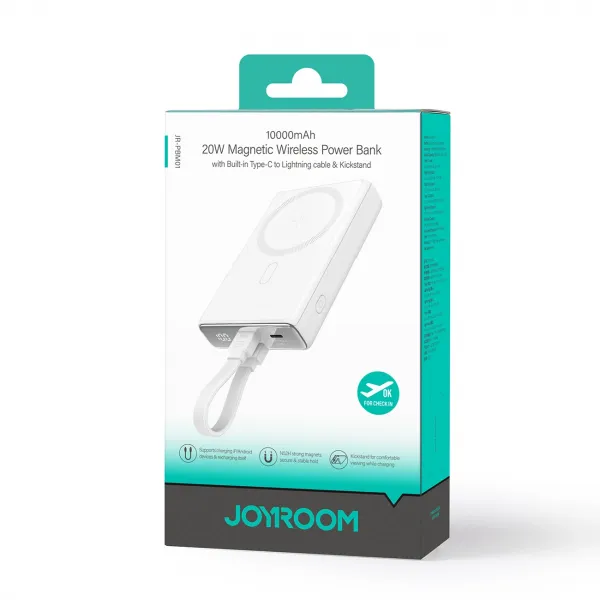 JOYROOM JR-PBM01 Externá nabíjačka s MagSafe biela