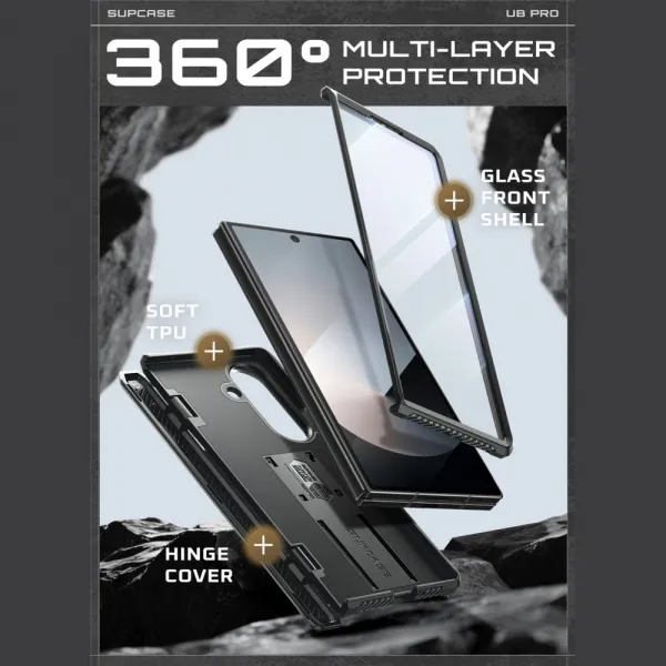 SUPCASE UNICORN BEETLE PRO Odolný kryt Samsung Galaxy Z Fold7 5G čierny