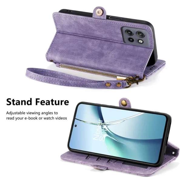 GEOM Peňaženkové puzdro pre Motorola Edge 60 Neo / 50 Neo / ThinkPhone 25 fialové