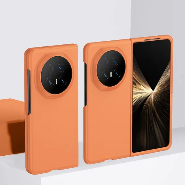 PLASTIC Ochranný plastový kryt pre Honor Magic V5 oranžový