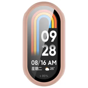 PC FULL COVER Plastový kryt so sklom pre Xiaomi Smart Band 10 / 10 NFC staroružový