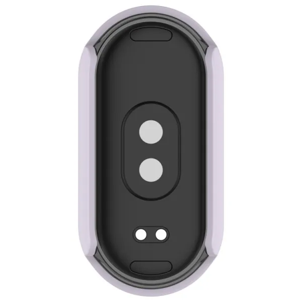 PC FULL COVER Plastový kryt so sklom pre Xiaomi Smart Band 10 / 10 NFC fialový